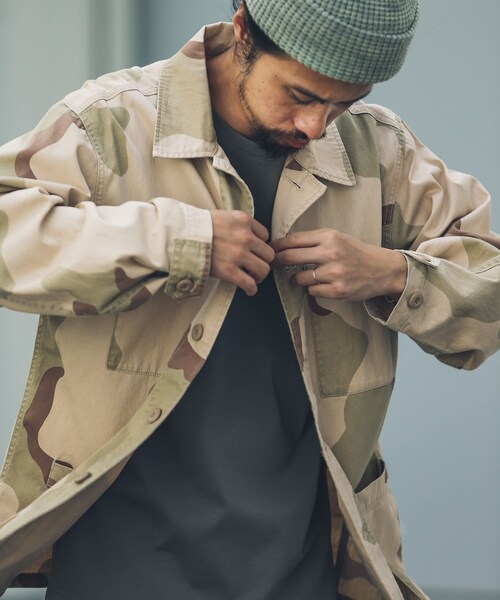 URBAN RESEARCH Sonny Label（アーバンリサーチサニーレーベル）の「ツイルミリタリーシャツジャケット（ミリタリージャケット・メンズ・カモ柄/カーキ・M/L）」の3枚目の写真