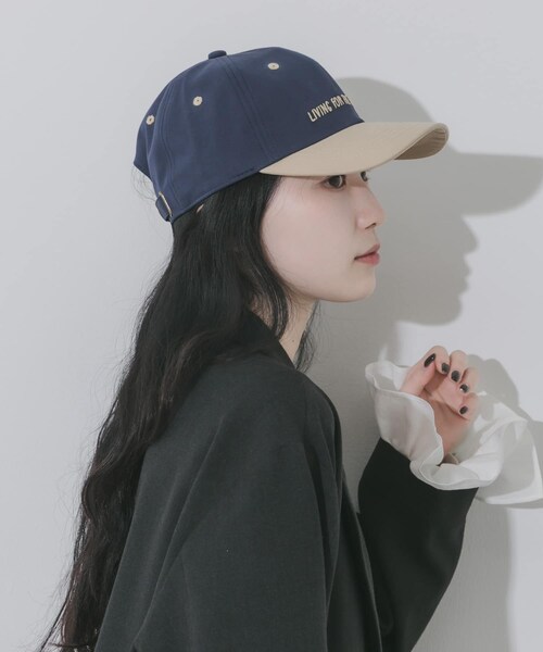 SMELLY（スメリー）の「weekendバイカラーキャップ（キャップ・レディース・IVO/BLU/BRN/CGY/NVY/BEG・-）」の21枚目の写真