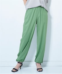 nissen | 大きいサイズ バンブーレーヨンとろみイージーパラシュートパンツ(イージーケア素材）（接触冷感）（ゆったりヒップ）(パンツ)