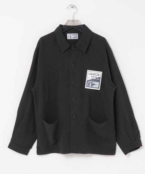 URBAN RESEARCH（アーバンリサーチ）の「『別注』LE VETEMENT ATLANTIQUE×URBAN RESEARCH　ワークジャケット（カバーオール・メンズ・D.GREEN/BLACK・M/L）」の8枚目の写真