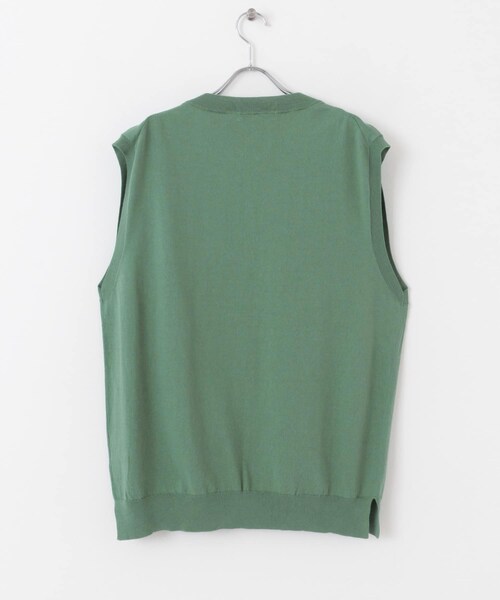 URBAN RESEARCH（アーバンリサーチ）の「ハイゲージVネックベスト（ベスト・メンズ・OFF/BLACK/S/GREEN・M/L）」の21枚目の写真