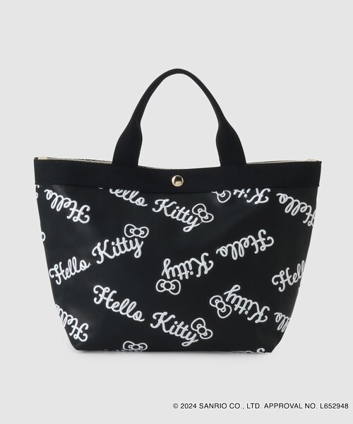 ROPE'（ロペ）の「【一部店舗限定】HELLO KITTY トートバックMini（トートバッグ・レディース・ブラック/ホワイト・F）」の6枚目の写真