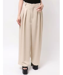 MURUA（ムルーア）の「ダブルタックワイドパンツ（その他パンツ・レディース）」
