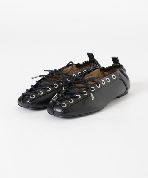 URBAN RESEARCH（アーバンリサーチ）の「GANNI　Eyelets Lace Up Ballerina（バレエシューズ・レディース・Black・36/37/38）」の5枚目の写真
