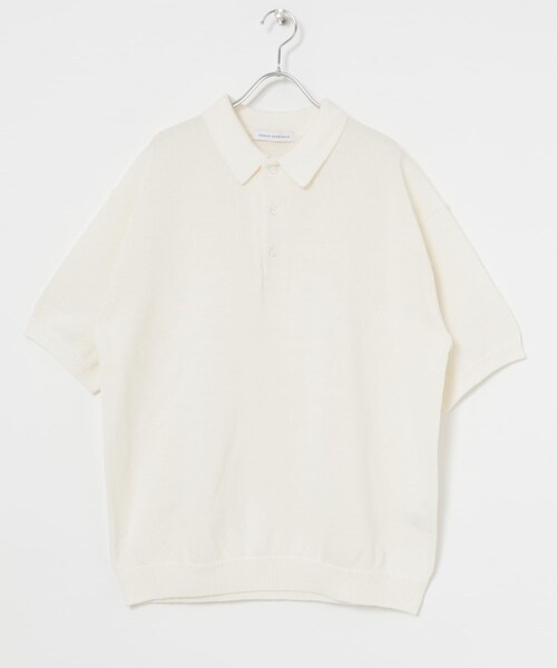 URBAN RESEARCH（アーバンリサーチ）の「ウール ワシ ニットポロ（ポロシャツ・メンズ・OFF WHITE/NAVY・M/L）」の6枚目の写真