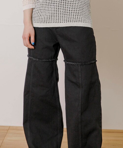 THE GOODLAND MARKET（ザグッドランドマーケット）の「old honey　-OH- 45℃ pants（その他パンツ・レディース・white/black・FREE）」の22枚目の写真