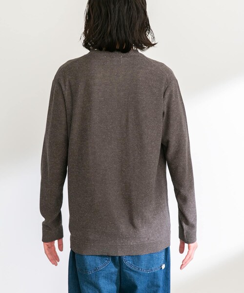 URBAN RESEARCH Sonny Label（アーバンリサーチサニーレーベル）の「リネン混ニットカーディガン（カーディガン/ボレロ・メンズ・チャコール/ナチュラル/ネイビー/ピンク・M/L）」の14枚目の写真
