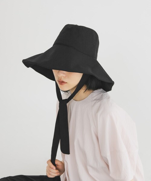 KBF（ケイビーエフ）の「ワイドブリムHAT（ハット・レディース・BLACK/IVORY・One）」の3枚目の写真