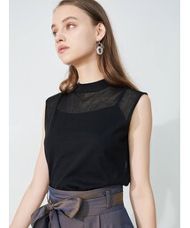 MERCURYDUO | インナーキャミ付シアーニット(ニット/セーター)