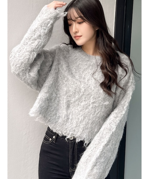 gucci シャギーニット 半袖ニット トップス gucci シャギーニット半袖