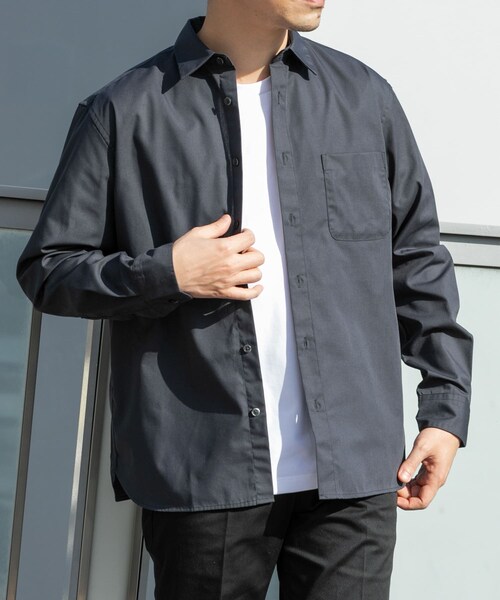 URBAN RESEARCH ROSSO(アーバンリサーチロッソ)の「『防シワ/防臭』アーバンリラックスブロードシャツ(シャツ/ブラウス・メンズ・WHITE/NAVY/BLUE/KHAKI/SAX/CHARCOAL・S/M/L/XL)」の21枚目の写真