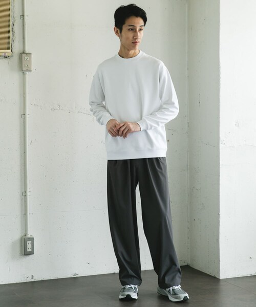 URBAN RESEARCH DOORS（アーバンリサーチドアーズ）の「シルケットダンボールロングスリーブTシャツ（Tシャツ/カットソー・メンズ・WHITE/BROWN/CHARCOAL・M/L）」の10枚目の写真