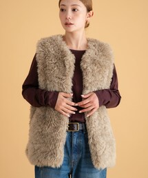 URBAN RESEARCH Sonny Label | カーリーフェイクファーベスト(その他アウター)