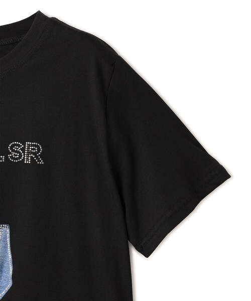 Jayro(ジャイロ)の「バッグプリントロゴTシャツ(Tシャツ/カットソー・レディース・ブラック系/ホワイト系・F)」の9枚目の写真