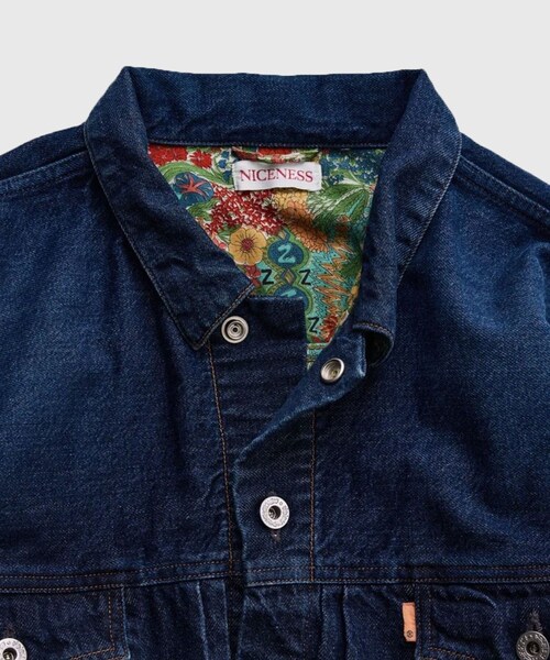 ADAM ET ROPE'(アダムエロペ)の「【NICENESS/ナイスネス】STERLING(デニムジャケット・メンズ・ブラック/ブルー系・L/M)」の12枚目の写真