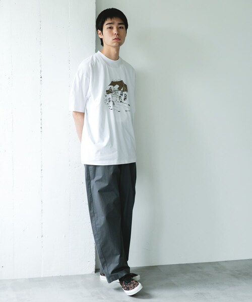 URBAN RESEARCH DOORS(アーバンリサーチドアーズ)の「『別注』Snow Peak Apparel×DOORS WA/AC FAMILY CAMP T-SHIRTS(Tシャツ/カットソー・メンズ・WHITE/CHARCOAL/BROWN/FOLIAGE・M/L/XL)」の11枚目の写真
