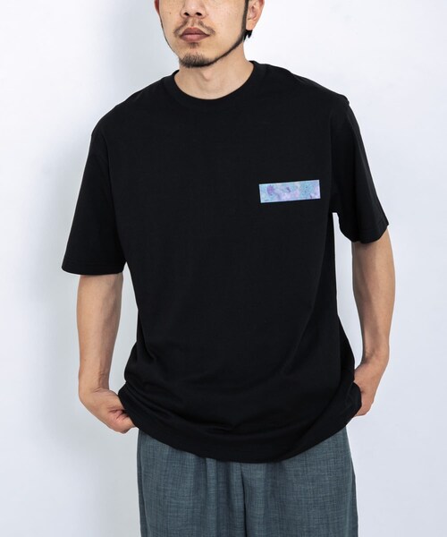 EKAL（エカル）の「『UR TECH ひやサラクール』プリントボックスTシャツ（Tシャツ/カットソー・メンズ・ホワイト/ブラック・M/L）」の20枚目の写真