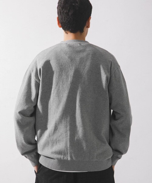 URBAN RESEARCH Sonny Label（アーバンリサーチサニーレーベル）の「強撚コットンニットカーディガン（カーディガン/ボレロ・メンズ・グレー/チャコール/レッド・M/L）」の8枚目の写真