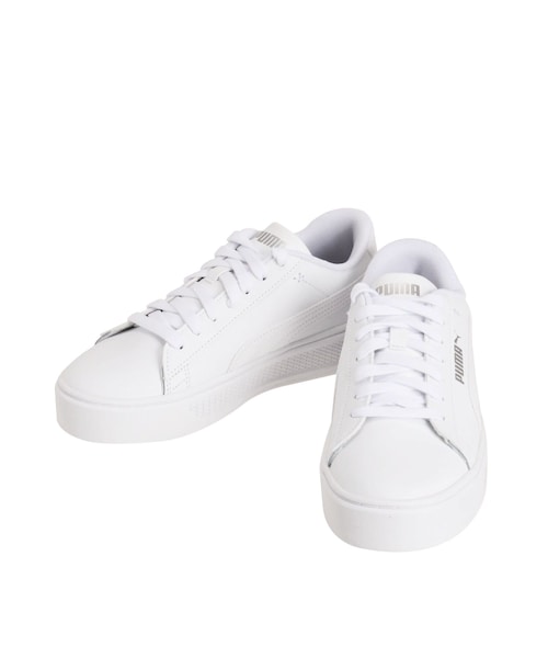 GYDA（ジェイダ）の「PUMA スマッシュ プラットフォームV3（スニーカー・レディース・オフホワイト/ブラック・22/23/24）」の3枚目の写真