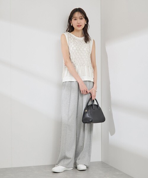ROPE' PICNIC(ロペピクニック)の「かぎ針ビスチェ×タンクトップセット(ベスト・レディース・ブラック/キナリ・38)」の16枚目の写真