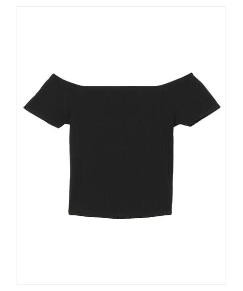 GYDA（ジェイダ）の「テレコオフショルトップス（その他トップス・レディース・オフホワイト/ピンク/ブラック・F）」の7枚目の写真