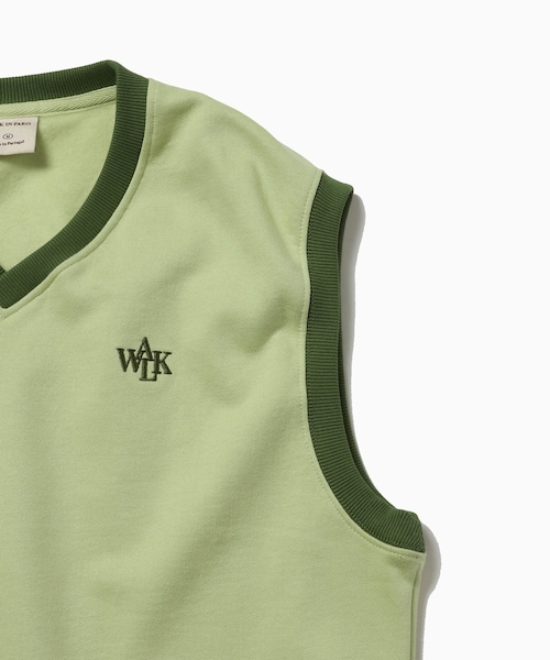 ADAM ET ROPE'(アダムエロペ)の「【WALK IN PARIS/ウォーク イン パリス】Emerald green sleeveless sweatshirt(ベスト・メンズ・ライトグリーン・L/M)」の7枚目の写真