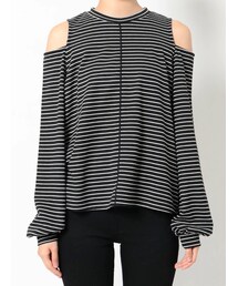 EMODA | ショルダーカットルーズトップス(Tシャツ/カットソー)