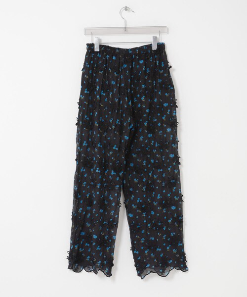 URBAN RESEARCH(アーバンリサーチ)の「crinkle crinkle crinkle SHEER FLOWER EASY PANTS(その他パンツ・レディース・BLACK/IVORY・Free)」の10枚目の写真