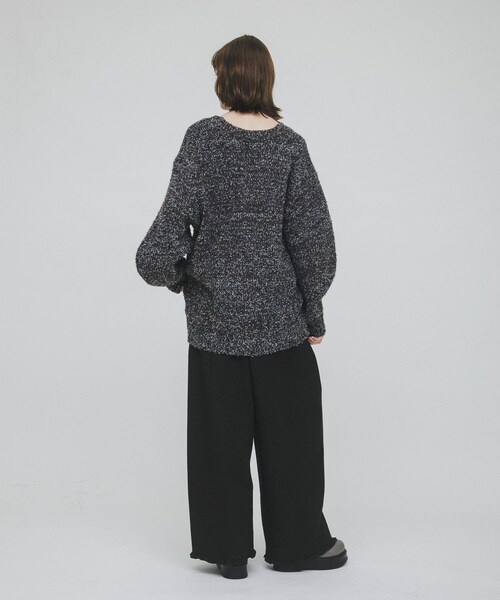 LAATO（ラート）の「mix loose cardigan（カーディガン/ボレロ・レディース・チョコレートミックス/カプチーノミックス・FREE）」の9枚目の写真