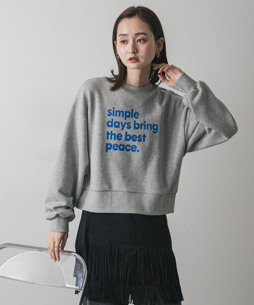 SENSE OF PLACE by URBAN RESEARCH(センスオブプレイスバイアーバンリサーチ)の「グラフィックルーズスウェット(スウェット・レディース・L.GRAY/OATMEAL/NAVY/PINK・One)」の14枚目の写真