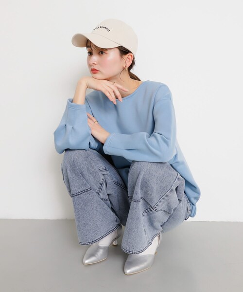 SENSE OF PLACE by URBAN RESEARCH（センスオブプレイスバイアーバンリサーチ）の「ロゴキャップ（キャップ・レディース・NAVY/IVORY・one）」の4枚目の写真