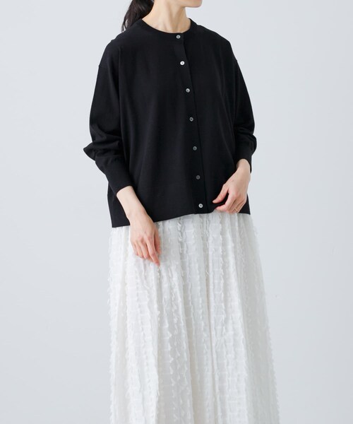 美品　Kagure かぐれ　ペルークルーネックカーディガン　ペルー製 楽天市場】ペルークルーネックカーディガン／かぐれ（kagure