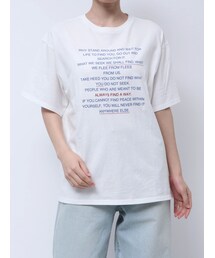 Ungrid | フロントロゴメッセージTee(Tシャツ/カットソー)