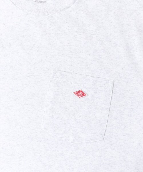 URBAN RESEARCH DOORS(アーバンリサーチドアーズ)の「DANTON POCKET T-SHIRTS(Tシャツ/カットソー・メンズ・WHITE/COAL GREY/H.WHITE/ORANGE/DEEP SAX・M/L/XL)」の12枚目の写真