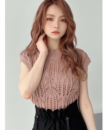 RESEXXY | 透かし編みニットトップス(ニット/セーター)