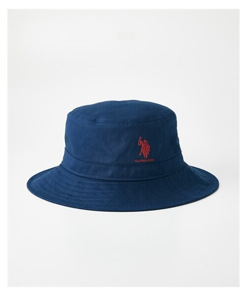 nissen（ニッセン）の「U.S. POLO ASSN.（ユーエスポロアッスン）つば長め洗えるUVバケットハット（選べる２サイズ）（キャップ・メンズ・黒/ネイビー・M=約57~59cm/L=約60~62cm）」の4枚目の写真