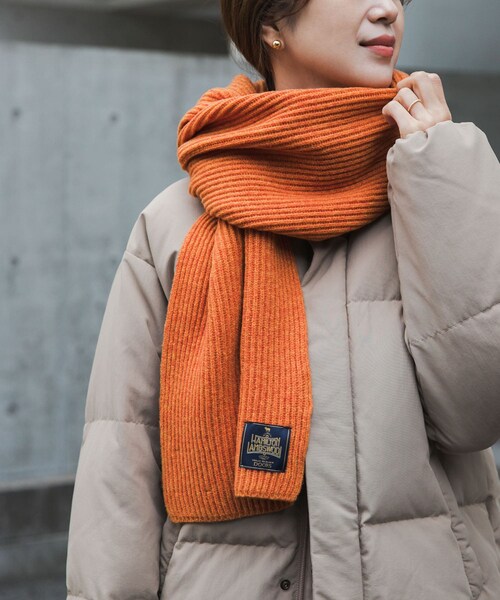 URBAN RESEARCH DOORS（アーバンリサーチドアーズ）の「ハミルトンリブストール（ストール/ショール・レディース・MIX GRY/YELLOW/ORANGE・one）」の3枚目の写真