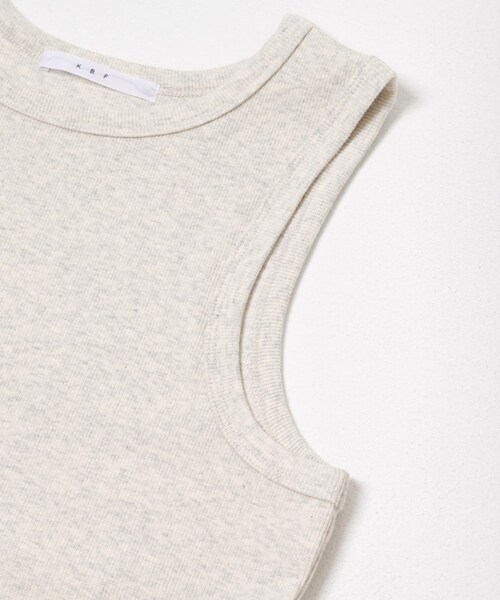 KBF（ケイビーエフ）の「クロップドタンクトップ（タンクトップ・レディース・OATMEAL/POWDERBLUE/RED/CHARCOAL・One）」の13枚目の写真