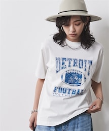 nissen | 大きいサイズ 綿100％グラフィックプリントＴシャツ シックスタイル(Tシャツ/カットソー)