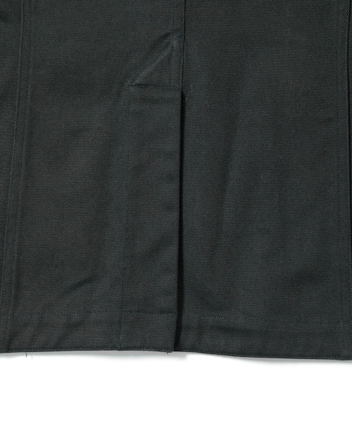 ADAM ET ROPE'（アダムエロペ）の「【KYOU】 NARCOLEPSY Homage Cotton Twill x Leather Jacket（カバーオール・メンズ・ブラック・1/2）」の9枚目の写真