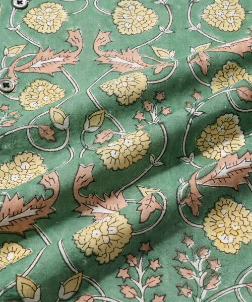ADAM ET ROPE'(アダムエロペ)の「INDIAN FABRIC PATTERN S/S SHIRTS(シャツ/ブラウス・メンズ・ブラウン/ダークグリーン・L/M/S)」の16枚目の写真
