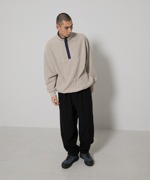EKAL（エカル）の「マルチカラーフリースプルオーバー（その他トップス・メンズ・アイボリー/ブラック/パープル/オレンジ・M/L）」の10枚目の写真
