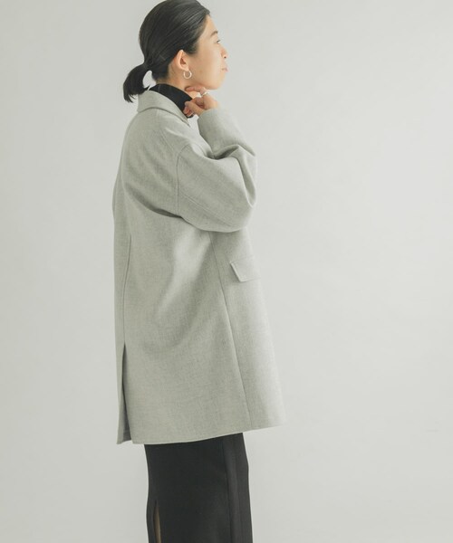 URBAN RESEARCH DOORS(アーバンリサーチドアーズ)の「FORK&SPOON チェスタージャケットコート(チェスターコート・レディース・BLACK/TOPGRAY/NUTSBROWN・1)」の18枚目の写真