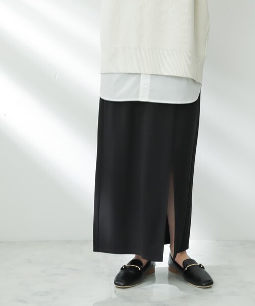 SENSE OF PLACE by URBAN RESEARCH（センスオブプレイスバイアーバンリサーチ）の「スリットペンシルスカート（スカート・レディース・GREIGE/BLACK/BROWN・S/M）」の18枚目の写真