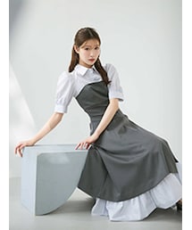 MERCURYDUO | シャツドッキングベアワンピース(ワンピース)