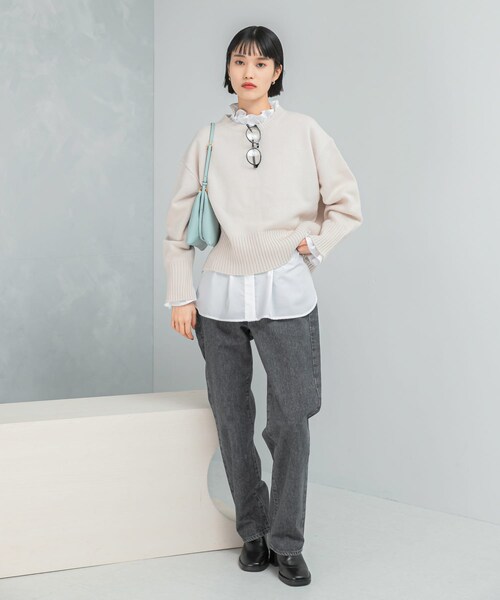 URBAN RESEARCH ROSSO（アーバンリサーチロッソ）の「NEEDBY heritage　LEAH PANTS（デニムパンツ・レディース・SHONANMDBL/SHONANDKGY・24/25/26/27/28）」の6枚目の写真