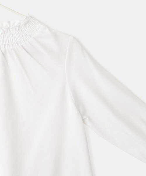 ROPE' PICNIC（ロペピクニック）の「【KIDS/キッズ】スタンドフリルシャーリングカットソー/セレモニー対応（Tシャツ/カットソー・キッズ・オフホワイト・110/120/130/140/150）」の10枚目の写真