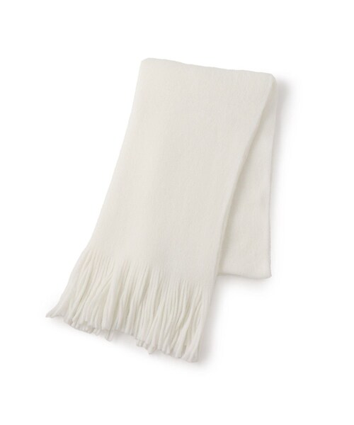 VIS（ビス）の「ミンクタッチもちもちストール（ストール/ショール・レディース・チャコール/キナリ/ベージュ系/レッド・F）」の12枚目の写真