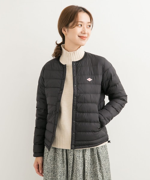 URBAN RESEARCH DOORS（アーバンリサーチドアーズ）の「DANTON　INNERDOWN CREWNECK JACKET（その他アウター・レディース・BLACK/OYSTER WH/NAVY・S）」の12枚目の写真