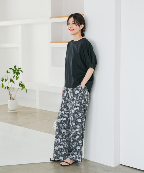 URBAN RESEARCH DOORS（アーバンリサーチドアーズ）の「『仁村紗和さん着用』『UR TECH』サマシェアタックスリーブプルオーバー（Tシャツ/カットソー・レディース・ORANGE/OFF/BLUE/BLACK・M）」の19枚目の写真